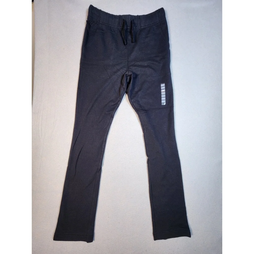 OshKosh B'gosh Boys Black French Terry Jogger Pants Size 14 Drawstring Waist